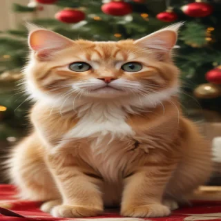 pictures of cats for christmas
