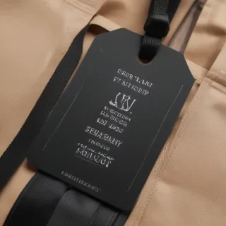 clothing tag mockup
