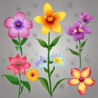 cartoon flowers png