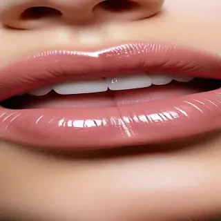 transparent lips