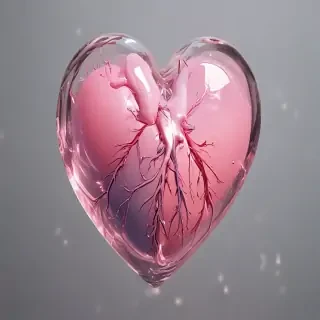 aesthetic transparent heart