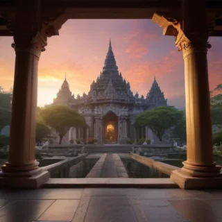 temple background