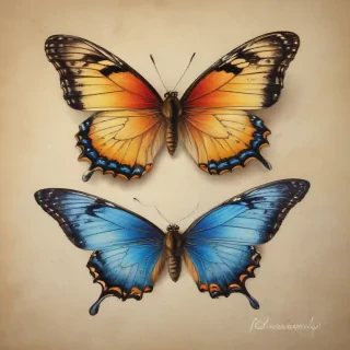 images of drawings of butterflies