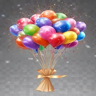 happy birthday transparent background