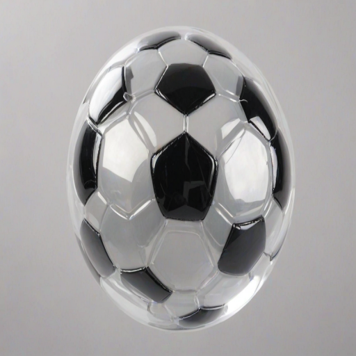 transparent soccer ball