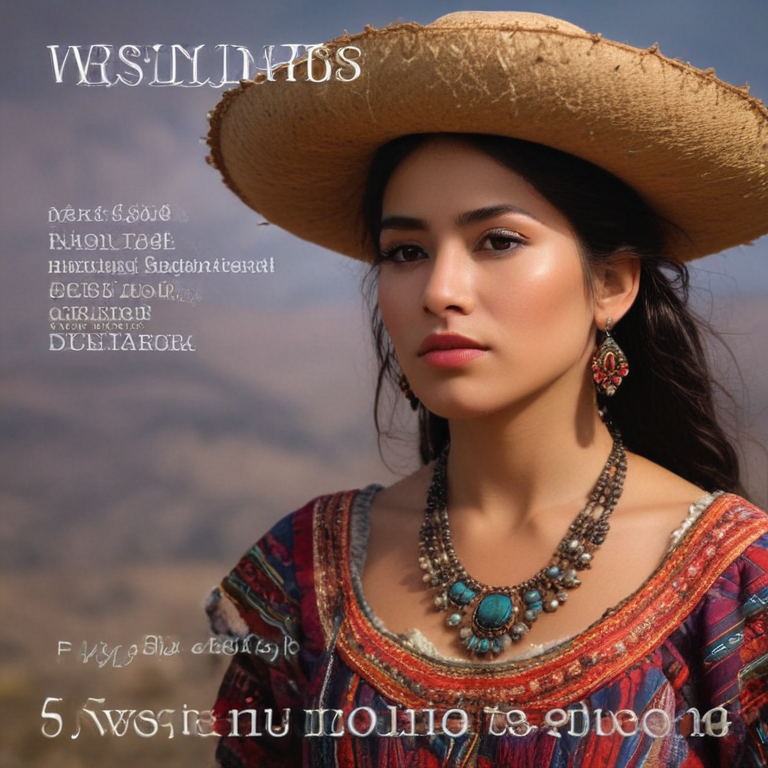 Elegant Portrait of a Woman in Traditional Attire with Stunning Jewelry