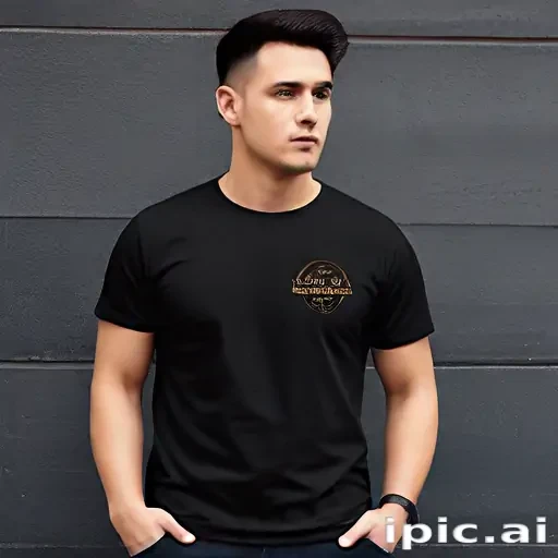 mockup tshirt black