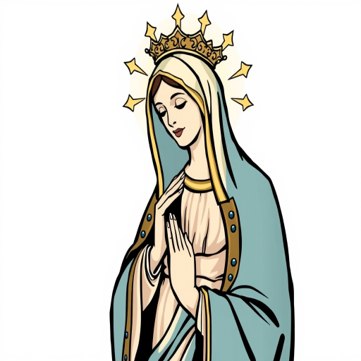 virgin mary clip art
