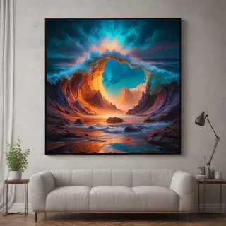mockup wall art