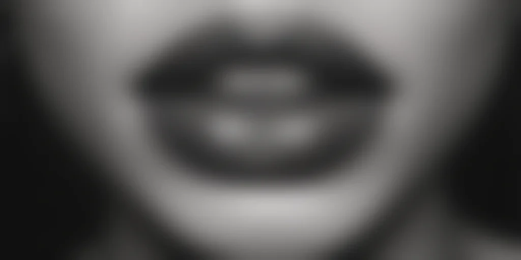 lips clipart black and white