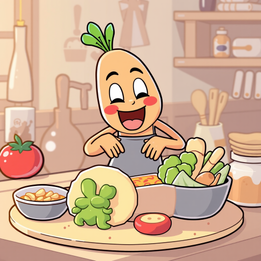 animated food