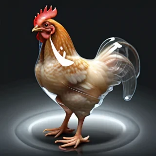 transparent chicken