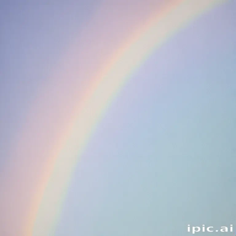 pastel coloured rainbow