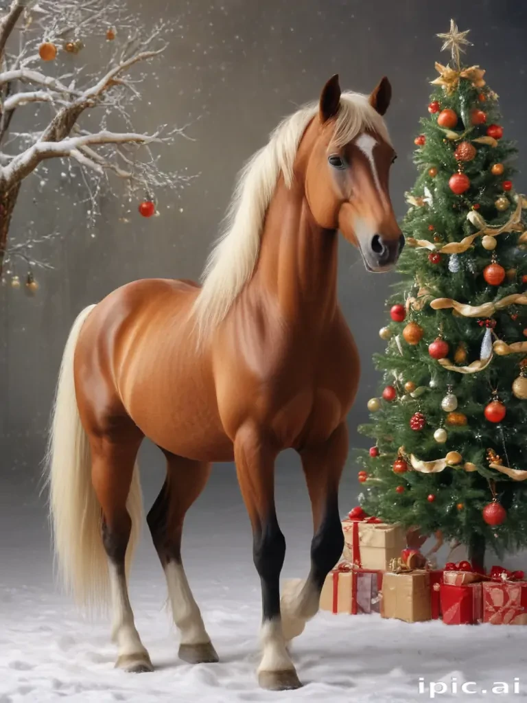 christmas horse background