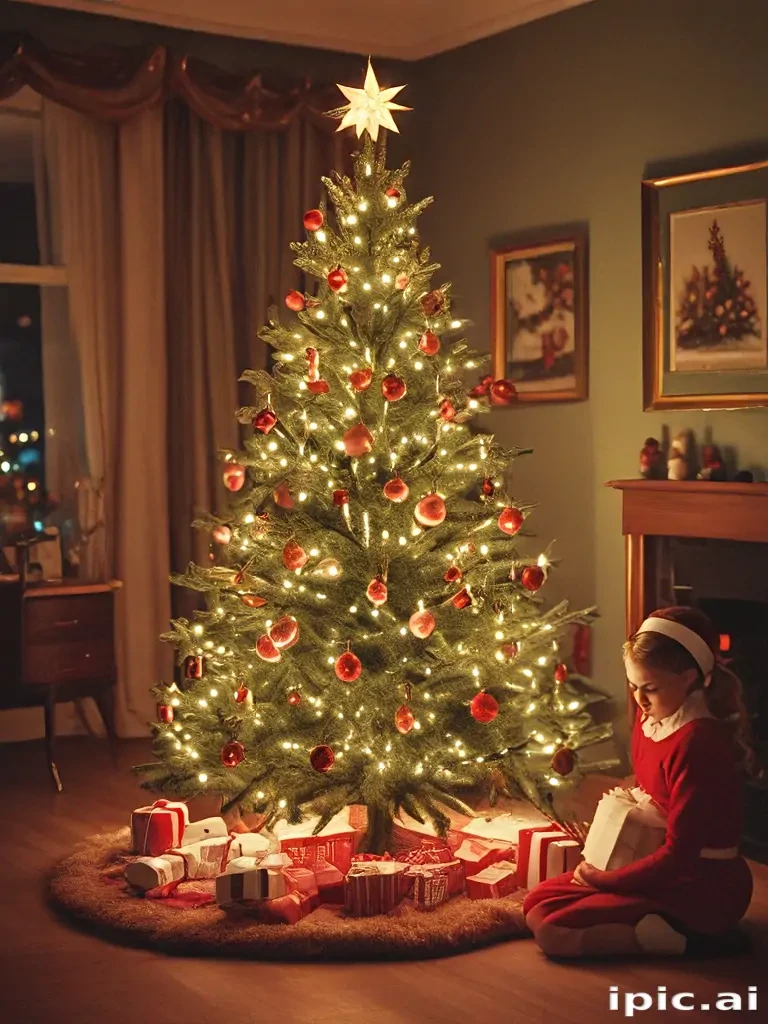retro christmas image
