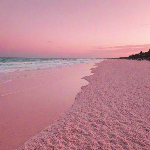 pink beach aesthetic