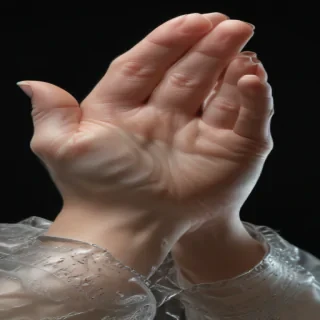 praying hands transparent