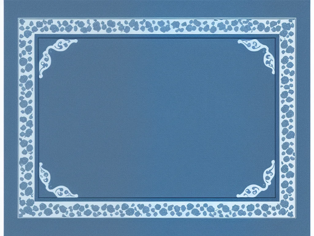 blue border design