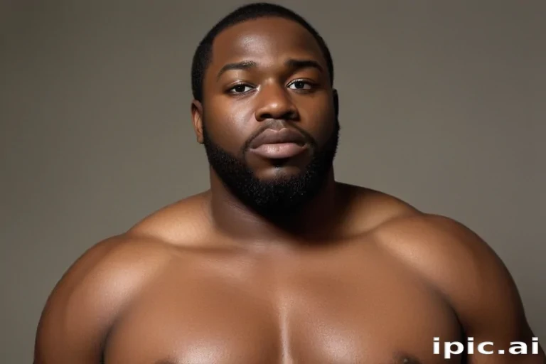 black fat man