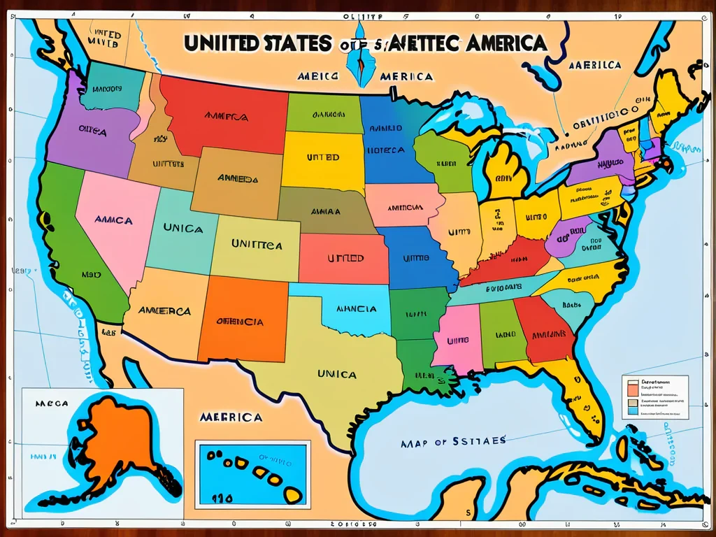 map of the united states of america