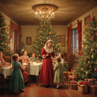 vintage christmas images to print