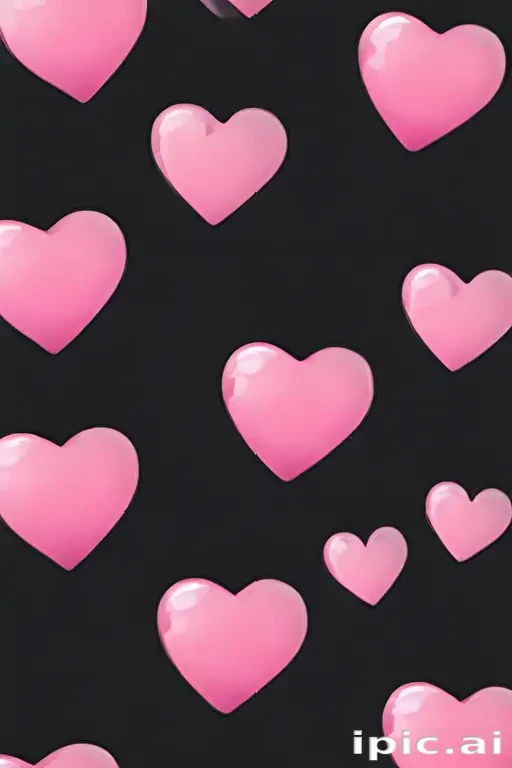 pink heart transparent