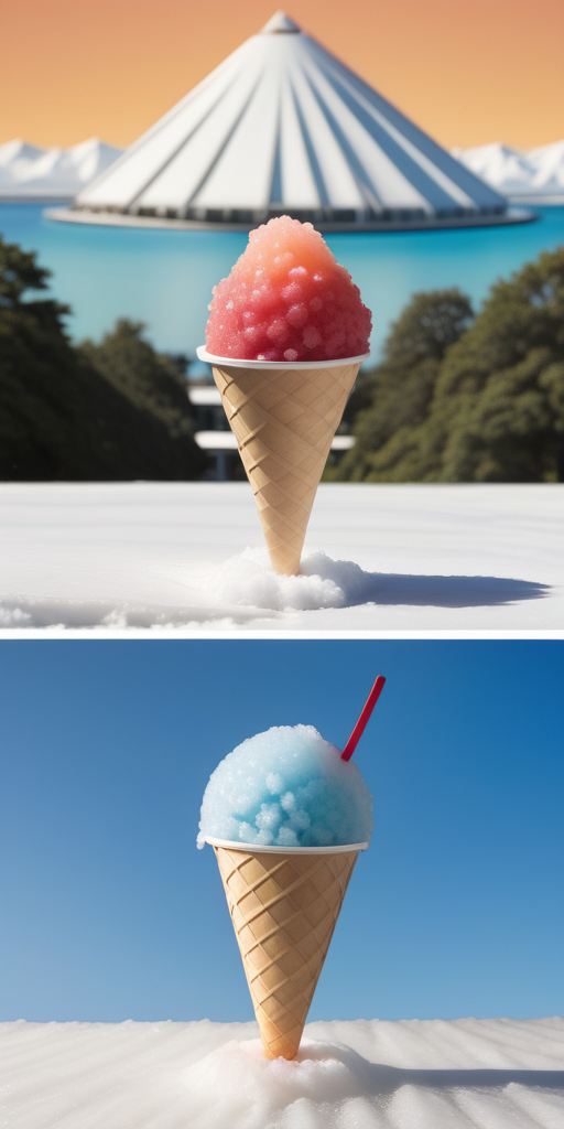 snow cone vs shaved ice