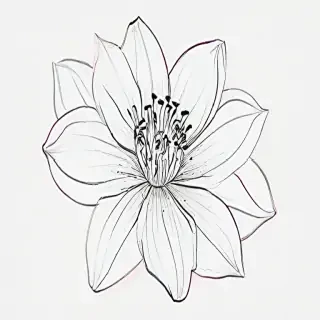 flower outline png