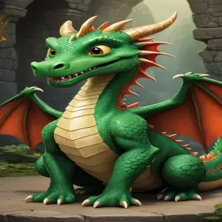 cartoon of a dragon