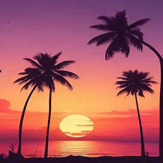 sunset aesthetic wallpaper