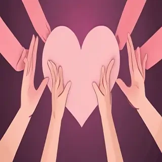 heart hands clipart