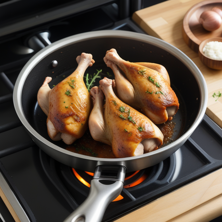 how to cook chicken legs on the stove