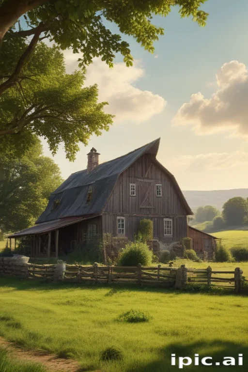 background of a farm