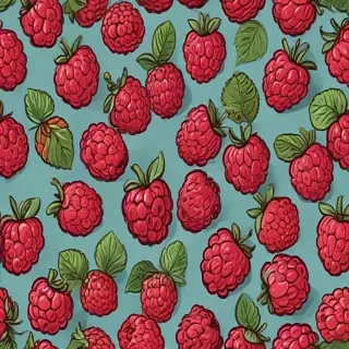 cartoon raspberry
