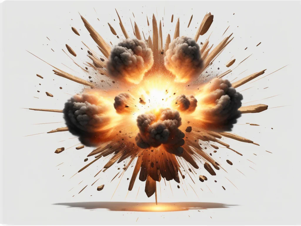 explosion transparent background