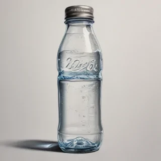 water bottle drawing