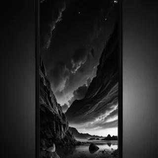 phone wallpaper black