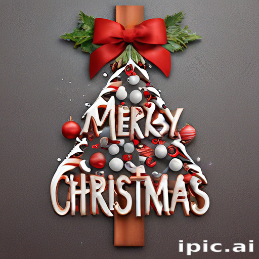 Festive Christmas Tree Decoration with Red Bow and Sweet Treats