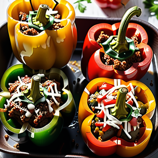 what goes good with stuffed bell peppers