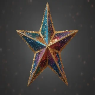 glitter star png
