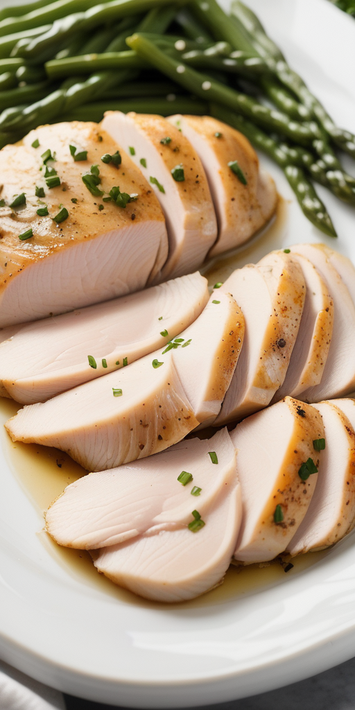 baked chicken breast thin sliced