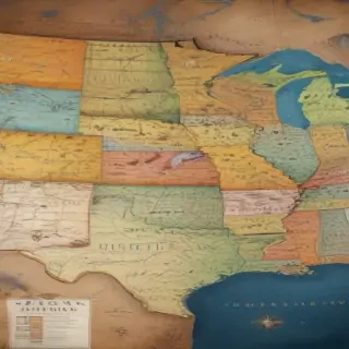 map of united states with states
