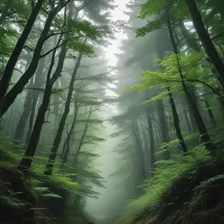 green forest aesthetic