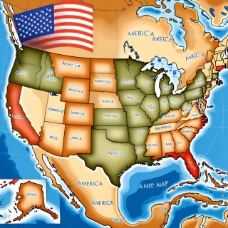 america map