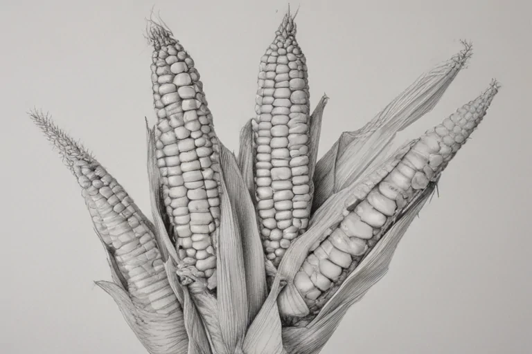corn drawing