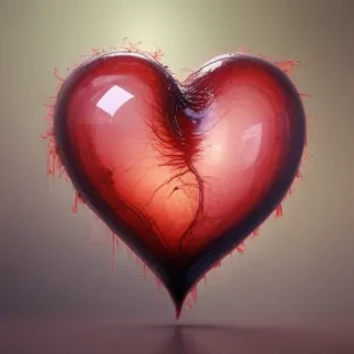 blurry heart wallpaper