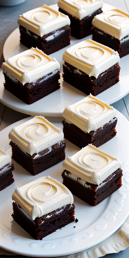 brownies with cream cheese frosting