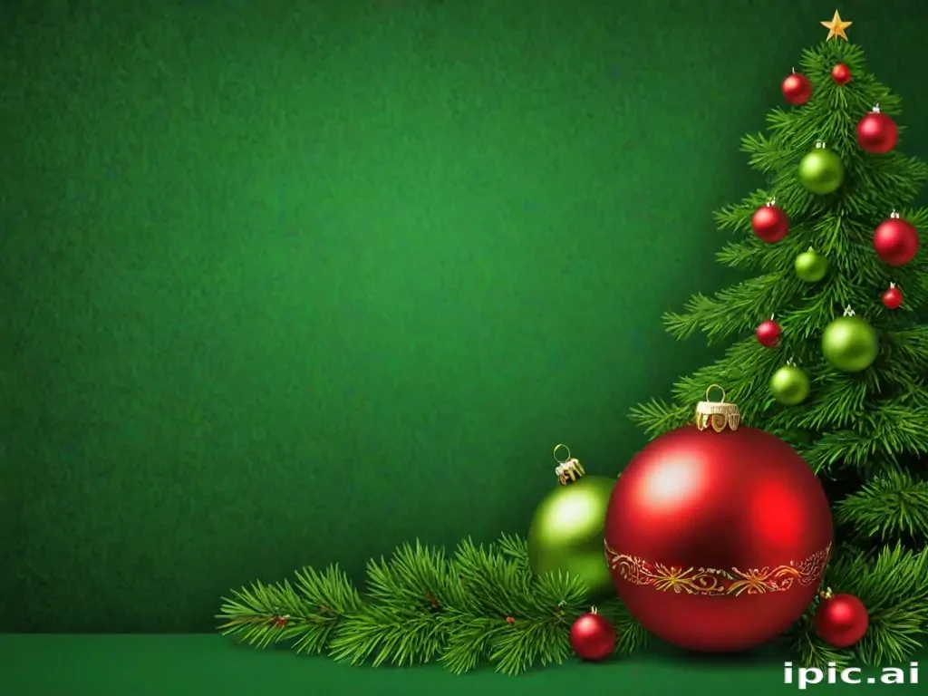 green christmas bg