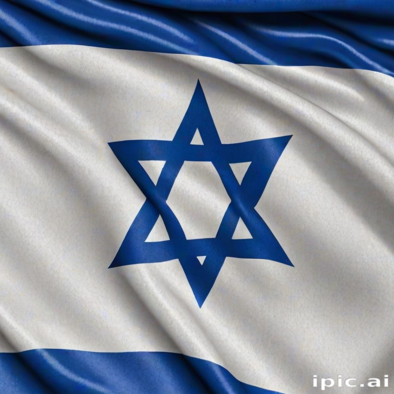 Jewish Blue Color Code Symbolic Representation of Israel's National Flag Featuring Blue and ...