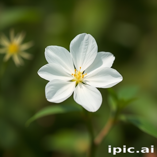 white flower transparent background